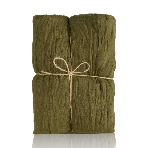 TELO ORGANZA CM90X3MT VERDE SCURO